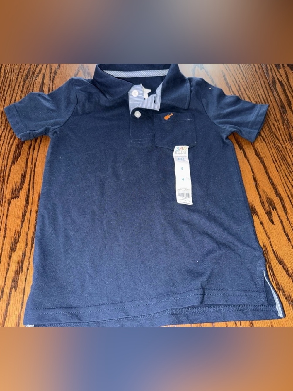 NWT Boys Size 4 Short Sleeve Blue Polo 365 Kids Garanimals Uniform navy